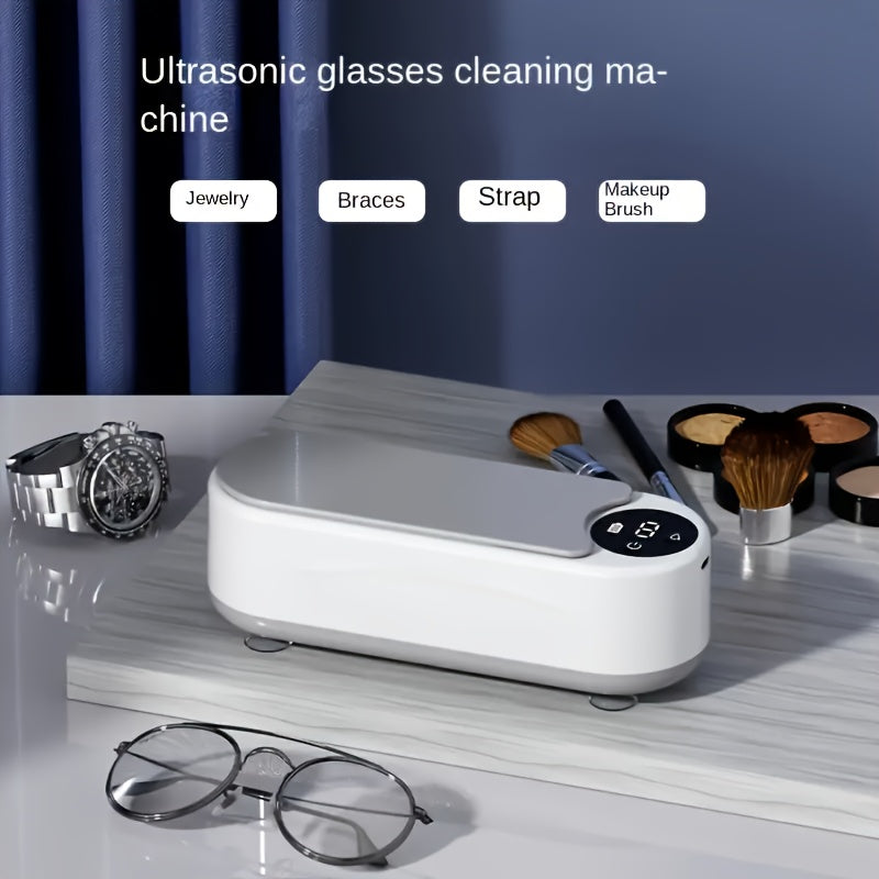 Ultrasonic Glasses Cleaner – Portable Multi-Purpose Eyewear & Jewelry Cleaning Device – Free KSA Shipping