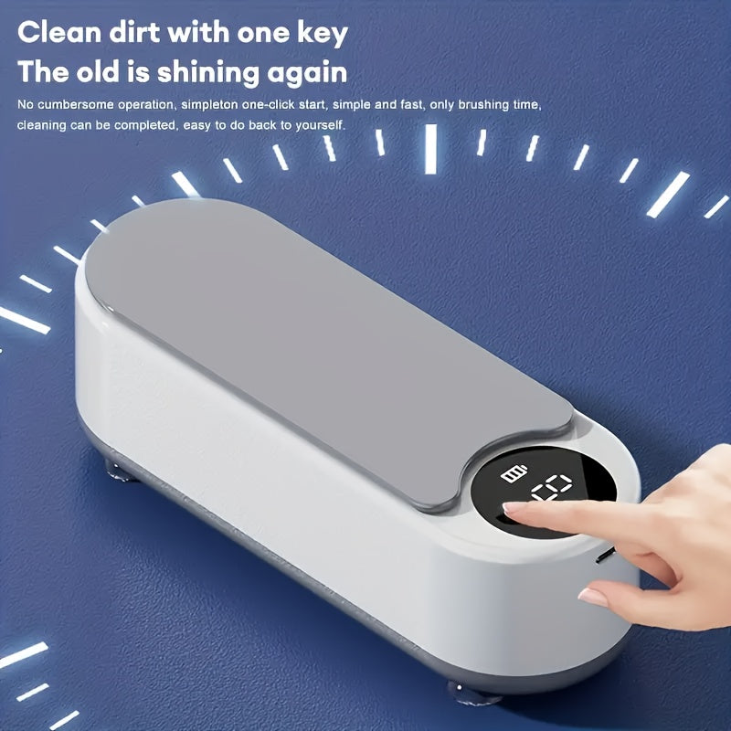 Ultrasonic Glasses Cleaner – Portable Multi-Purpose Eyewear & Jewelry Cleaning Device – Free KSA Shipping