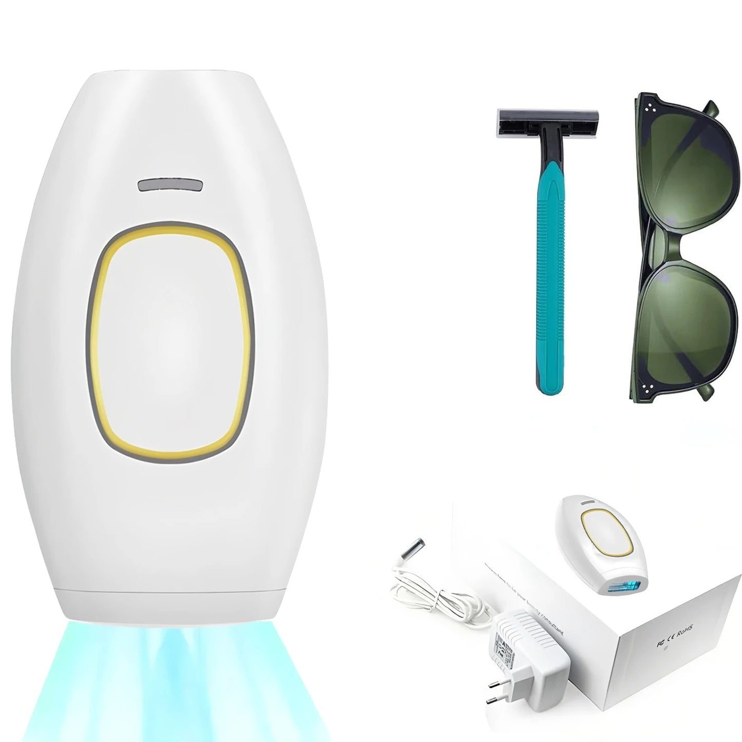 IPL Laser Hair Removal Device for Women – Unlimited Flashes – Painless Full Body Use – UAE Edition