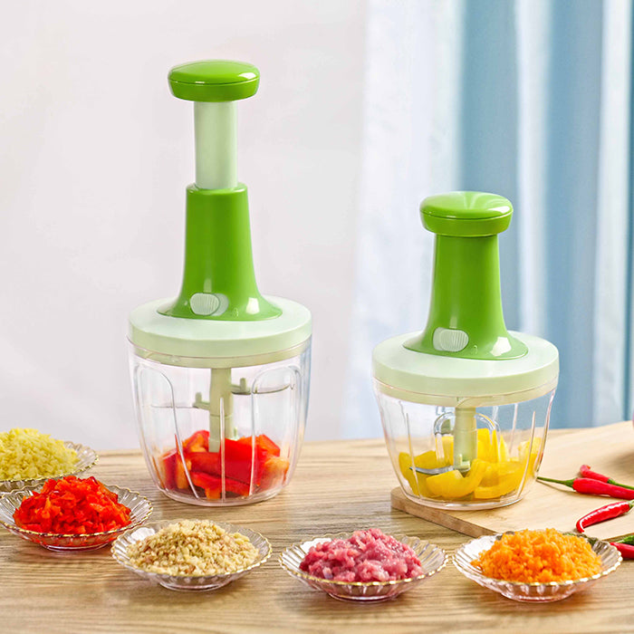 Manual Handheld Food Chopper โ Compact Vegetable Cutter โ Free KSA Shipping