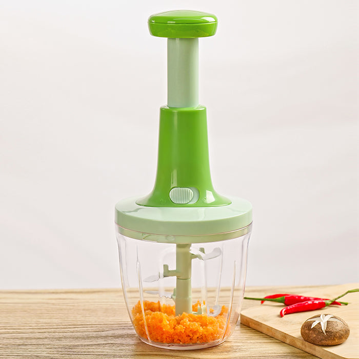Manual Handheld Food Chopper โ Compact Vegetable Cutter โ Free KSA Shipping