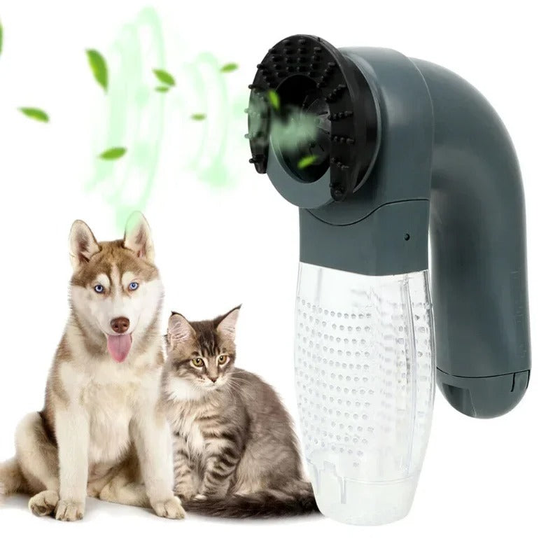 Rechargeable pet vacuum grooming clipper for cats and dogs – fur remover with free shipping in UAE