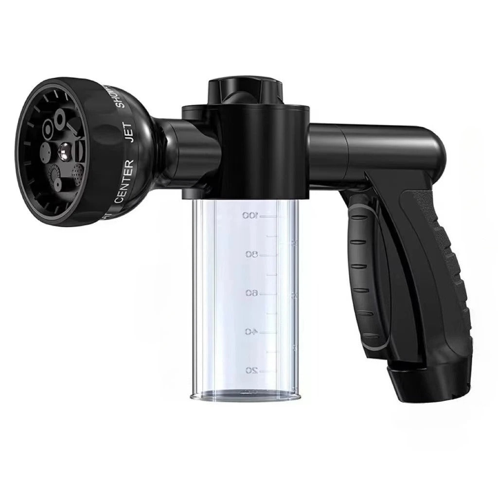 2-in-1 Foam Water Gun for Car Wash, Garden, and Pet Bath – 8 Spray Modes – Free Shipping UAE
