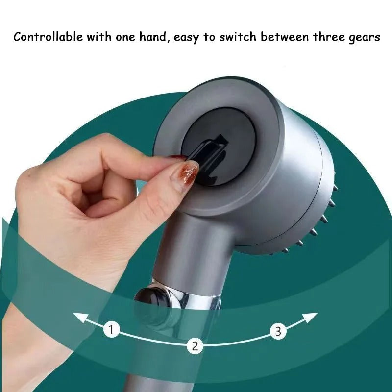 High Pressure Shower Head with Filter – 3 Modes – Buy 1 Get 1 Free – Free Shipping UAE